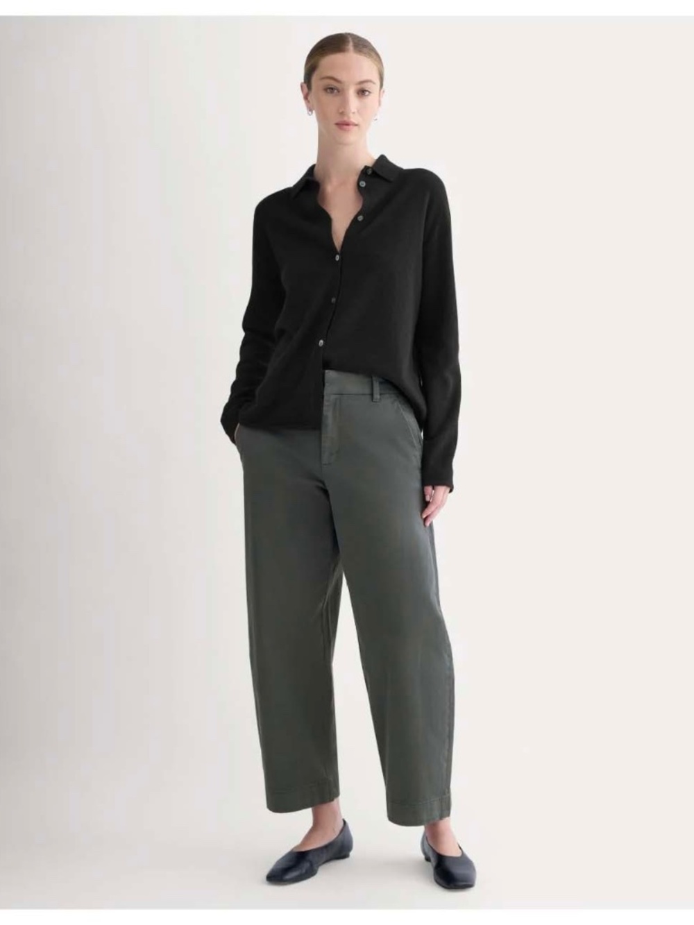 Everlane Organic Cotton Twill Chino in Slate Grey 2